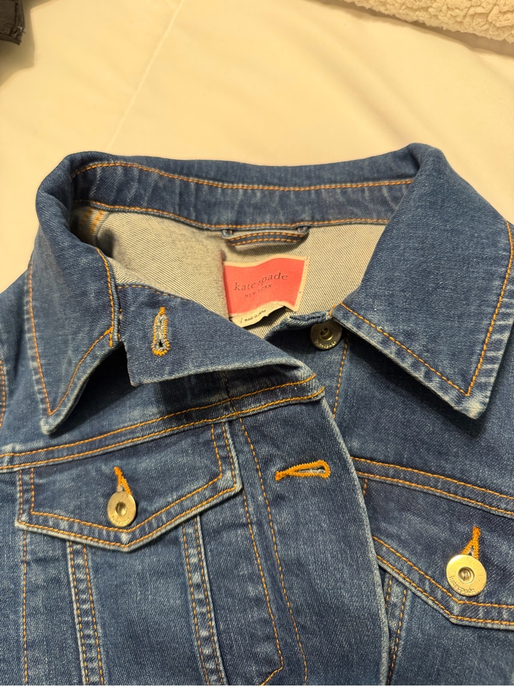 kate spade Blue Denim Jacket with Button Front - Picture 4 of 4